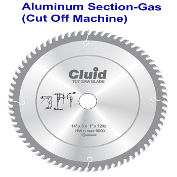  Aluminium Section Gas Cut Off Machine