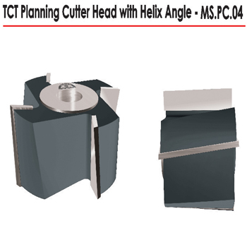 TCT Planning Cutter Head With Helix Angle - MS.PC.04