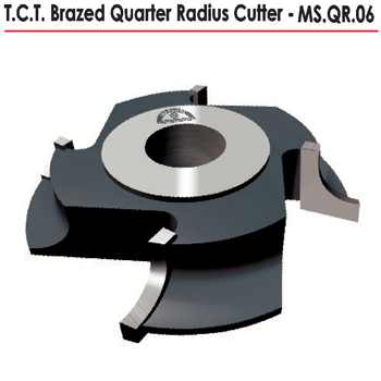 TCT Brazed Quarter Radius Cutter - MS.QR.06
