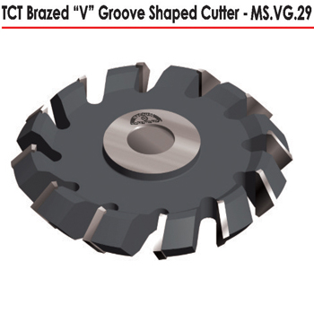 TCT	Brazed V Groove Shaped Cutter - MS.VG.29